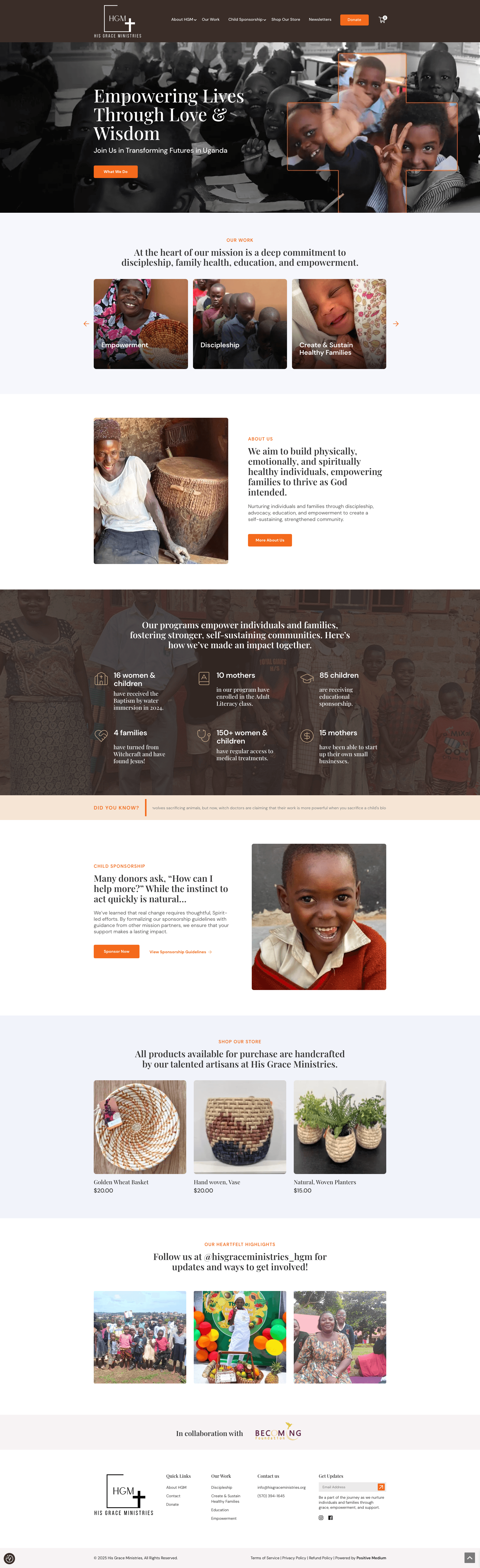 A screenshot of a website