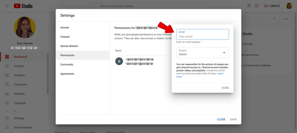 How to Grant Access to Your YouTube Channel 4 4